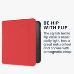 Husa pentru Kobo Libra 2, Kwmobile, Rosu, Nylon, 57199.09 fotografia produsului View 4 S