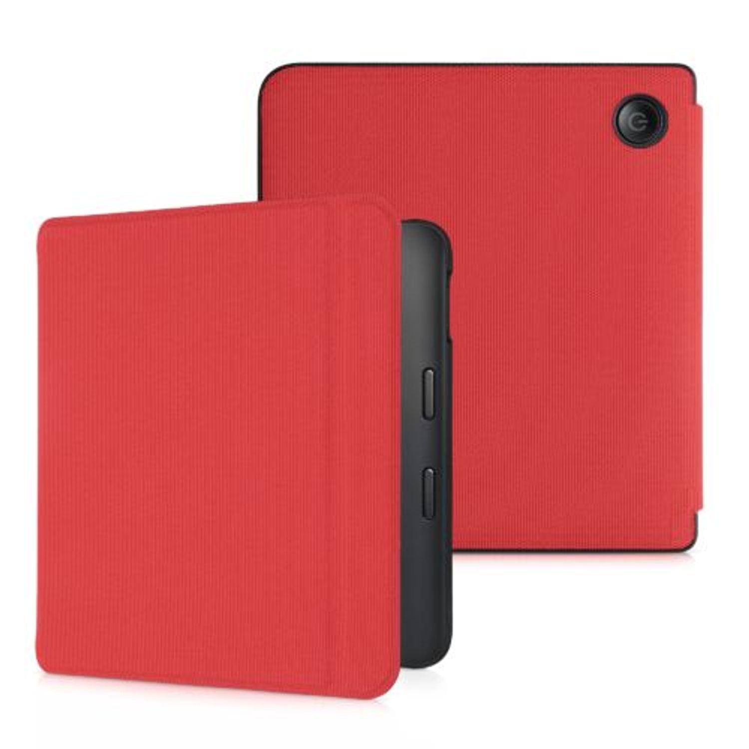 Husa pentru Kobo Libra 2, Kwmobile, Rosu, Nylon, 57199.09 fotografia produsului View 2 L