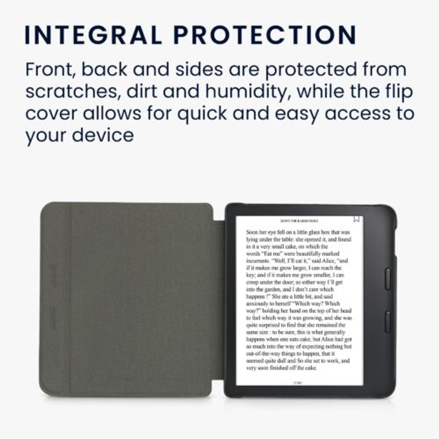 Husa pentru Kobo Libra 2, Kwmobile, Rosu, Nylon, 57199.09 fotografia produsului View 5 L