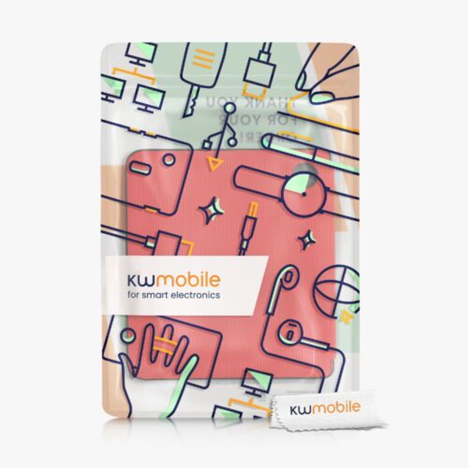 Husa pentru Kobo Libra 2, Kwmobile, Rosu, Nylon, 57199.09 fotografia produsului View 7 L