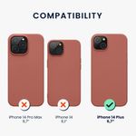 Husa Kwmobile pentru Apple iPhone 14 Plus, Silicon, Roz, 59072.193 fotografia produsului View 2 S