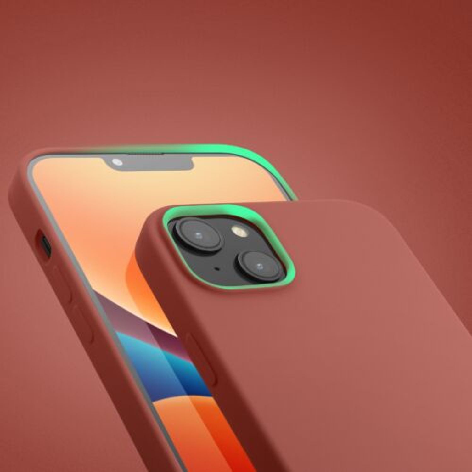 Husa Kwmobile pentru Apple iPhone 14 Plus, Silicon, Roz, 59072.193 fotografia produsului View 12 L
