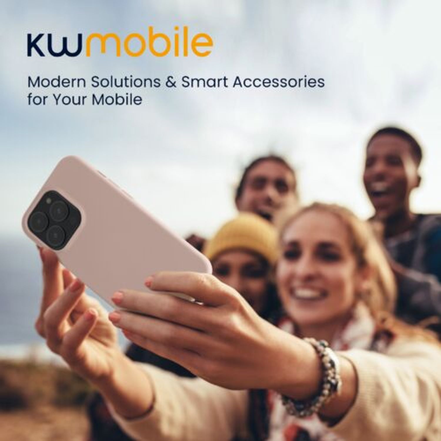 Husa Kwmobile pentru Apple iPhone 14 Pro, Silicon, Crem, 59081.225 fotografia produsului View 7 L