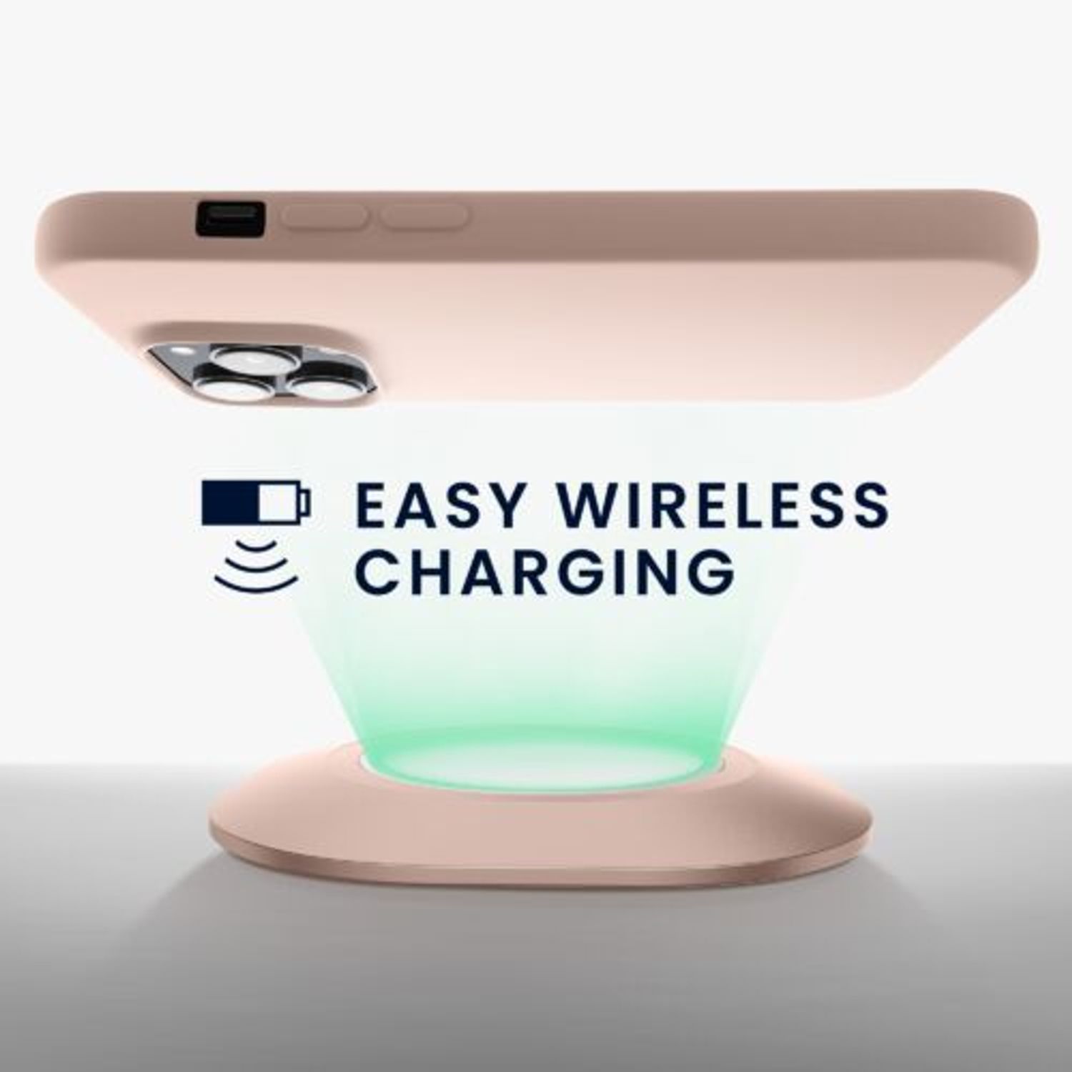 Husa Kwmobile pentru Apple iPhone 14 Pro, Silicon, Crem, 59081.225 fotografia produsului View 5 L