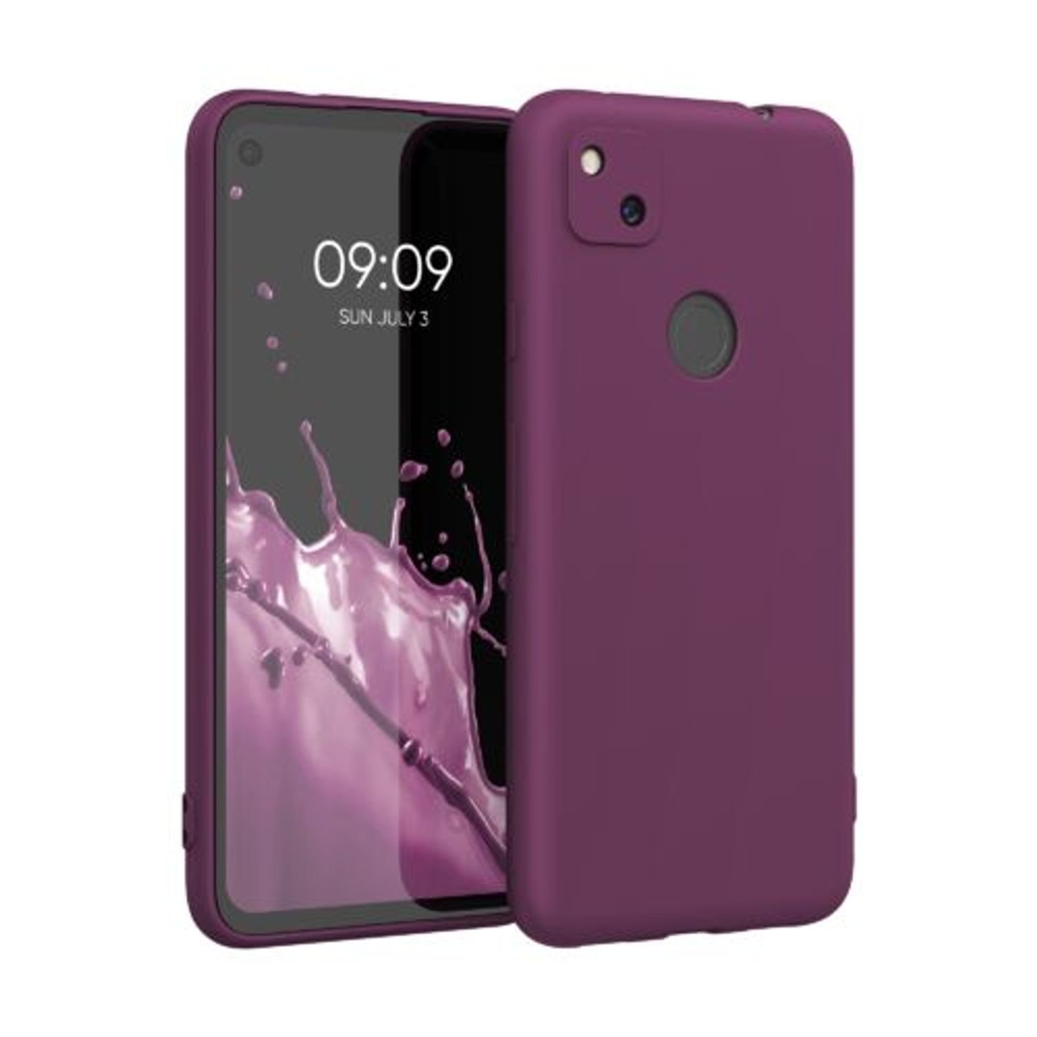 Husa pentru Google Pixel 4a, Silicon, Violet, 52357.187 fotografia produsului