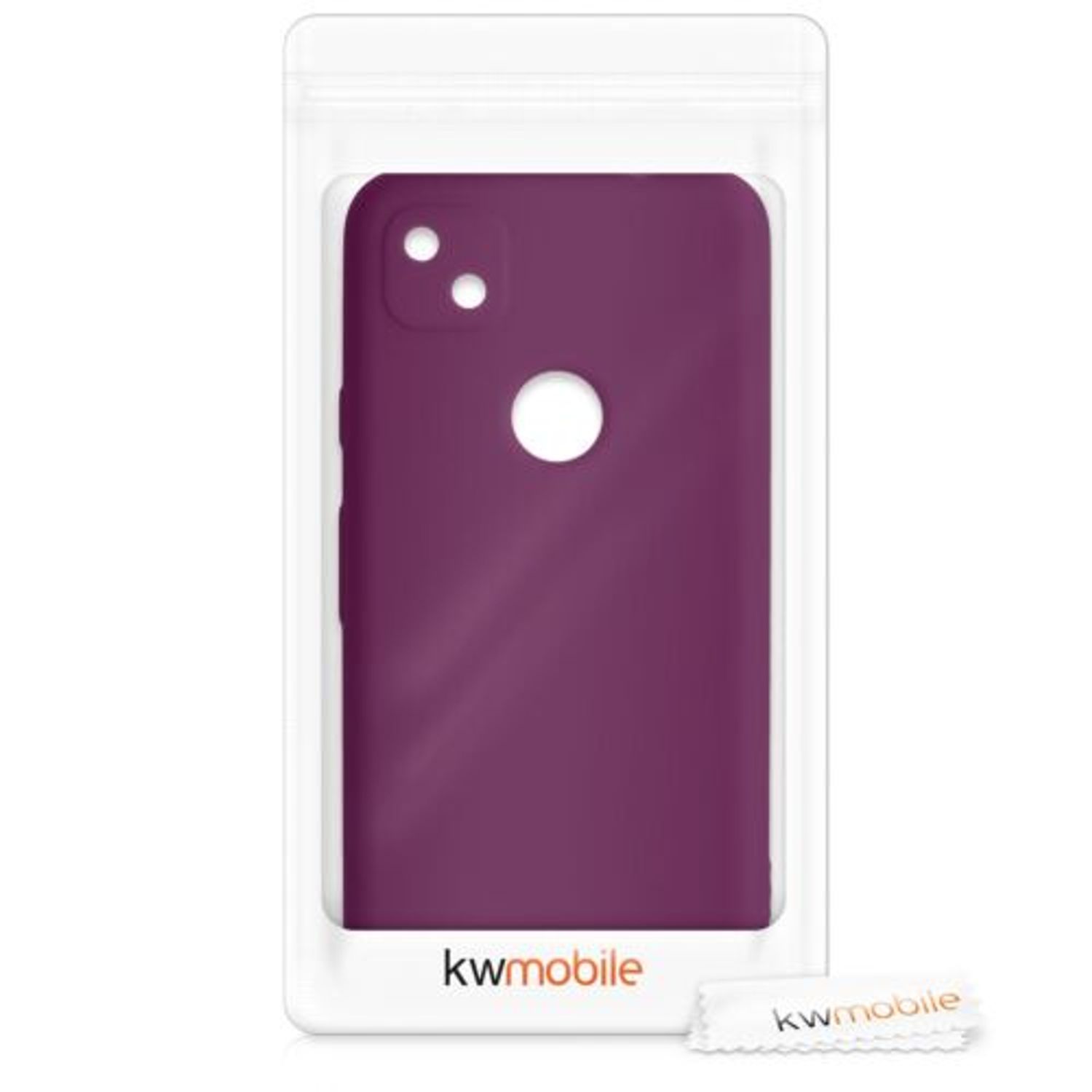 Husa pentru Google Pixel 4a, Silicon, Violet, 52357.187 fotografia produsului View 8 L