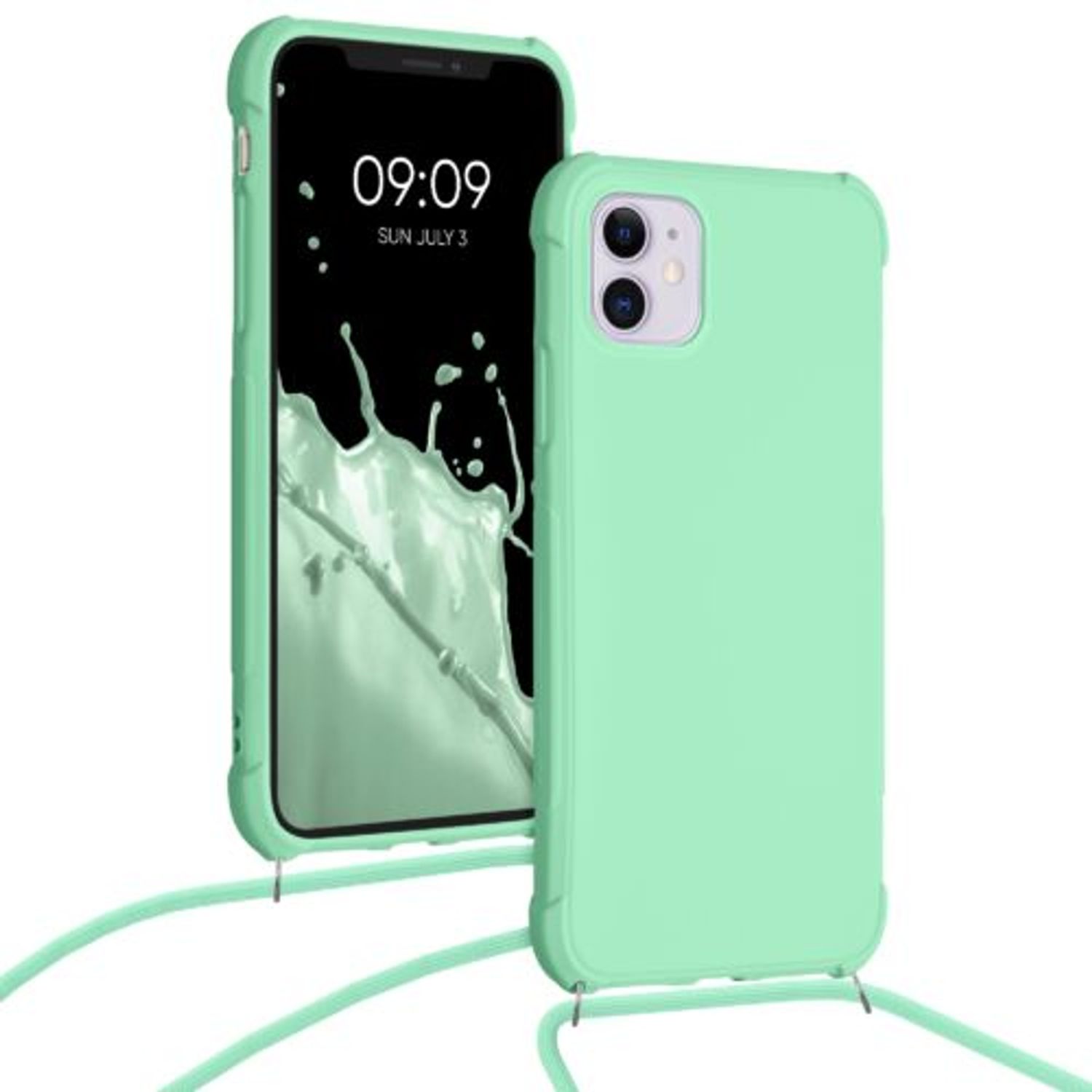 Husa pentru Apple iPhone 11, Silicon, Verde, 53838.71, Kwmobile fotografia produsului View 5 L