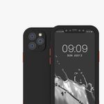Husa pentru Apple iPhone 12/iPhone 12 Pro, Plastic, Negru, 56432.01, Kwmobile fotografia produsului View 8 S