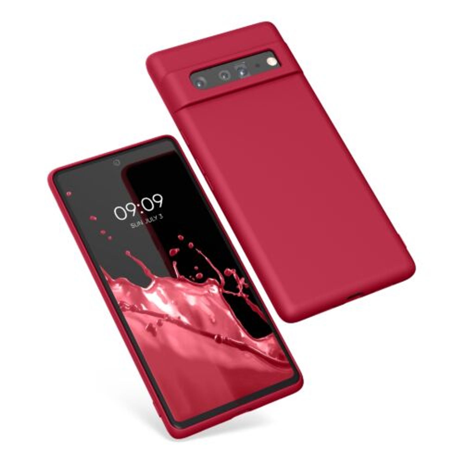 Husa pentru Google Pixel 6 Pro, Silicon, Rosu, 55866.229, Kwmobile fotografia produsului View 2 L