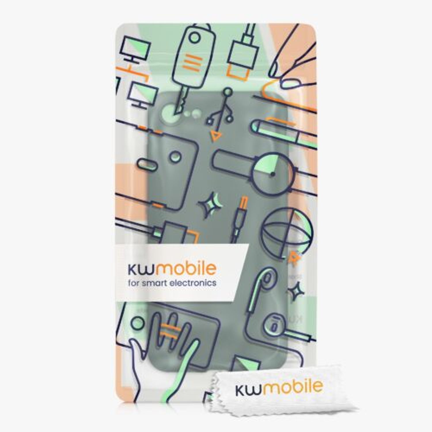 Husa pentru Apple iPhone 8/iPhone 7/iPhone SE 2, Silicon, Verde, 49979.166, Kwmobile fotografia produsului View 8 L