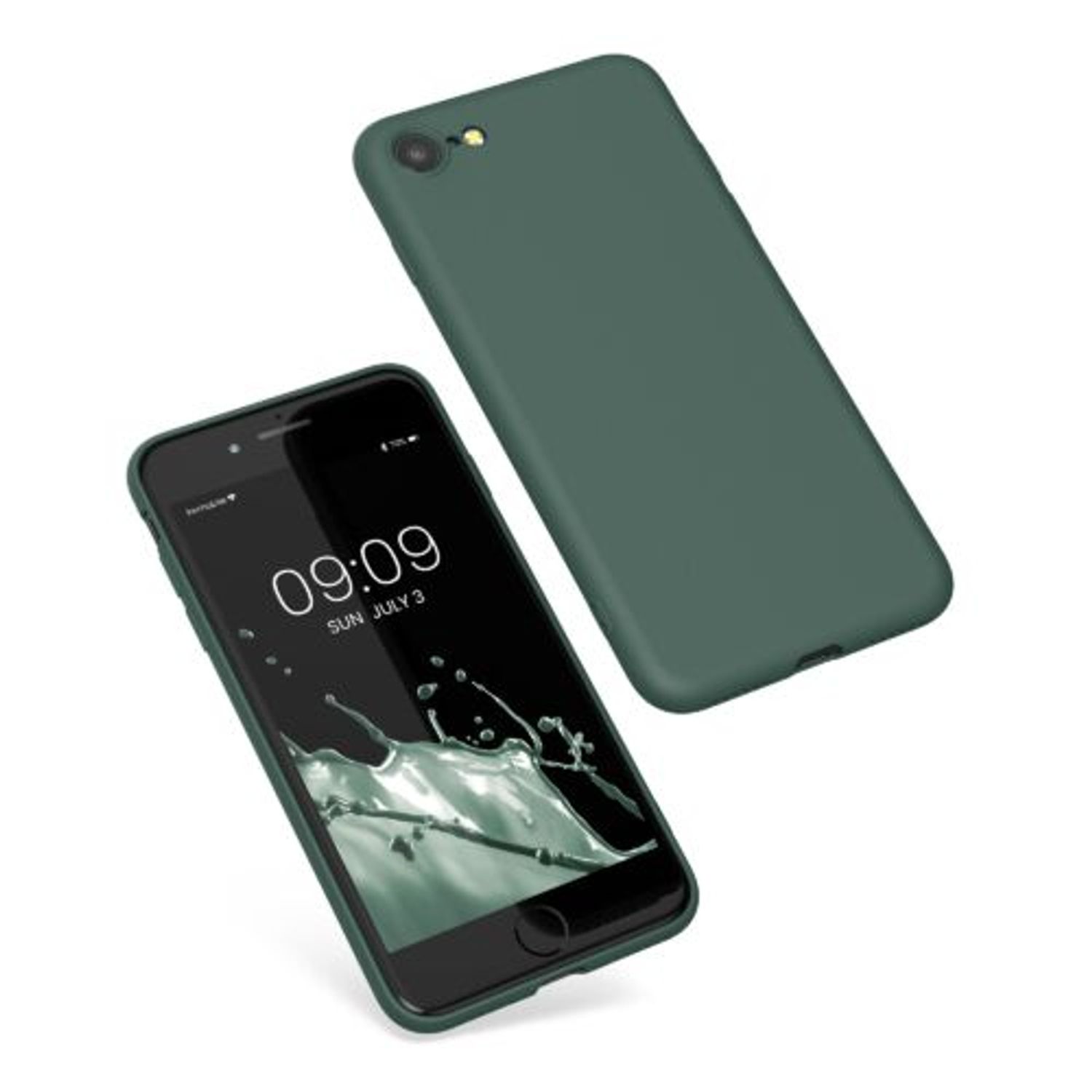 Husa pentru Apple iPhone 8/iPhone 7/iPhone SE 2, Silicon, Verde, 49979.166, Kwmobile fotografia produsului View 2 L