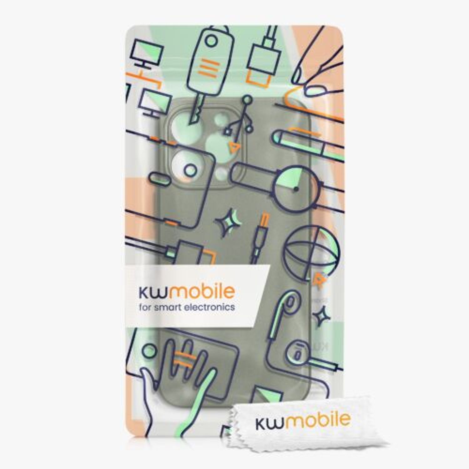 Husa Kwmobile pentru Apple iPhone 13 Pro, Silicon, Verde, 57516.233 fotografia produsului View 7 L
