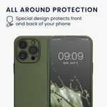 Husa Kwmobile pentru Apple iPhone 13 Pro, Silicon, Verde, 57516.233 fotografia produsului View 6 S