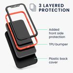Husa pentru Apple iPhone 12/iPhone 12 Pro, Plastic, Negru, 56432.01, Kwmobile fotografia produsului View 6 S