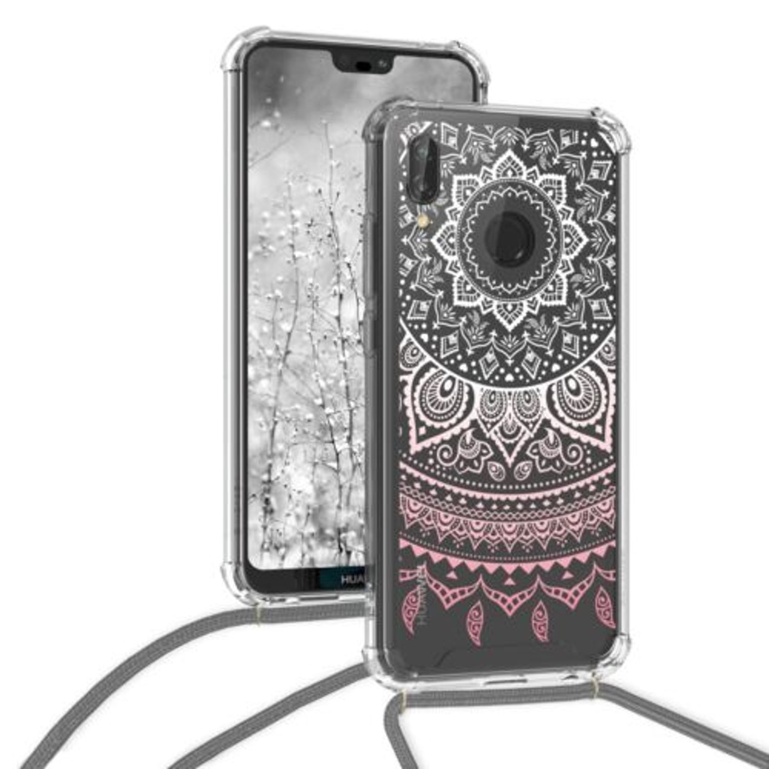 Husa pentru Huawei P20 Lite, Silicon, Roz, 48484.04 fotografia produsului View 5 L