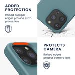 Husa Kwmobile pentru Apple iPhone 13 Pro, Silicon, Verde, 55880.207 fotografia produsului View 5 S