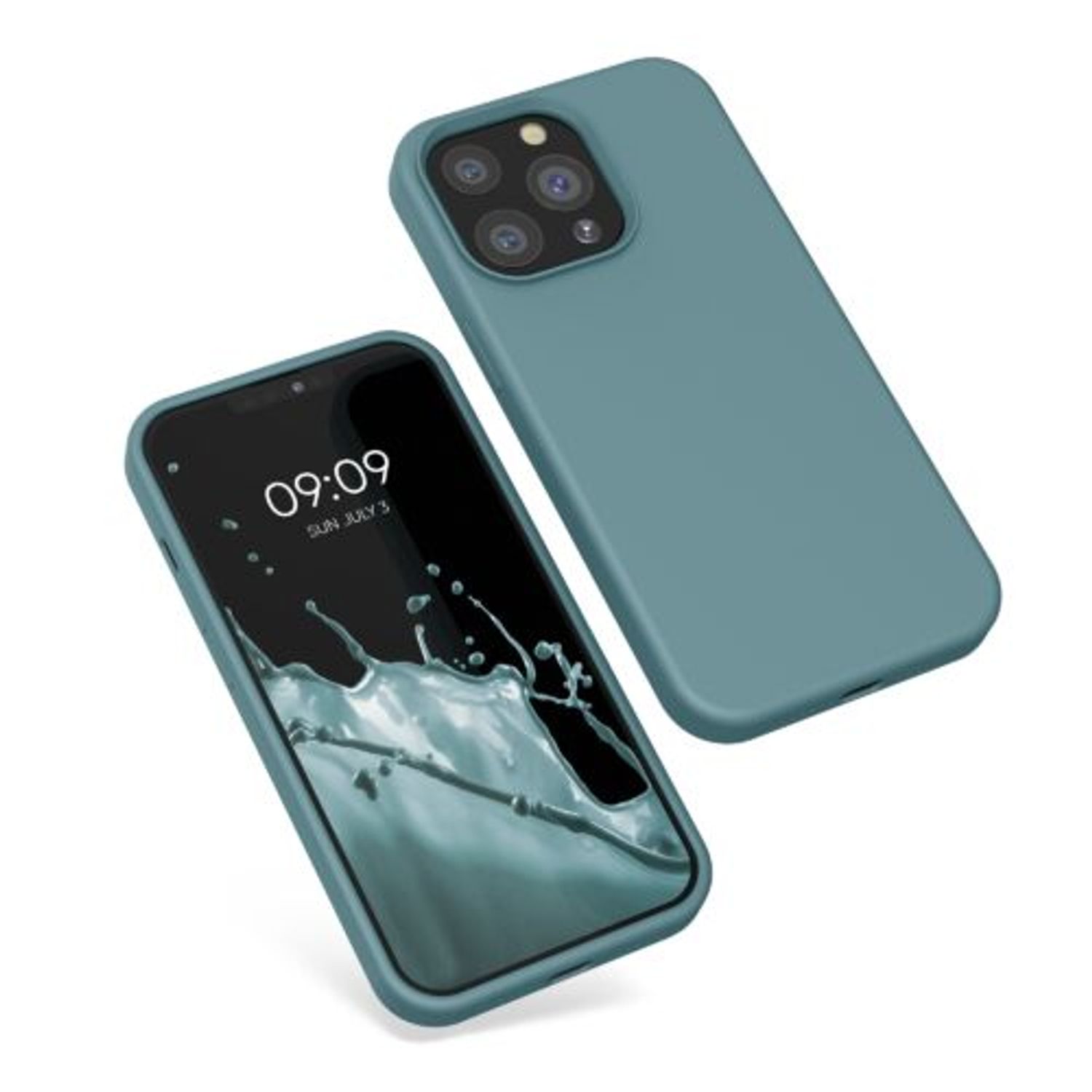 Husa Kwmobile pentru Apple iPhone 13 Pro, Silicon, Verde, 55880.207 fotografia produsului