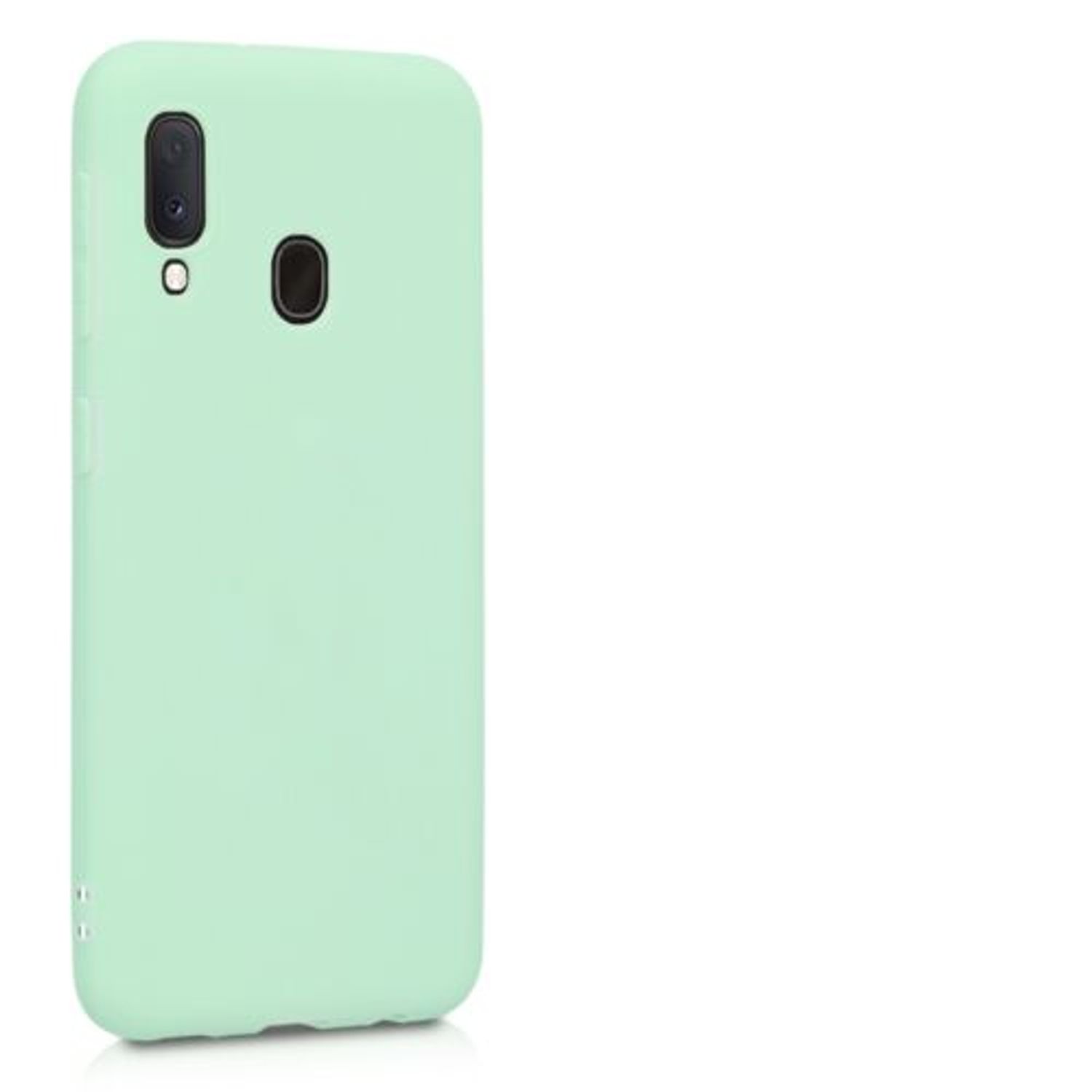 Husa pentru Samsung Galaxy A20e, Silicon, Verde, 48738.50 fotografia produsului View 8 L
