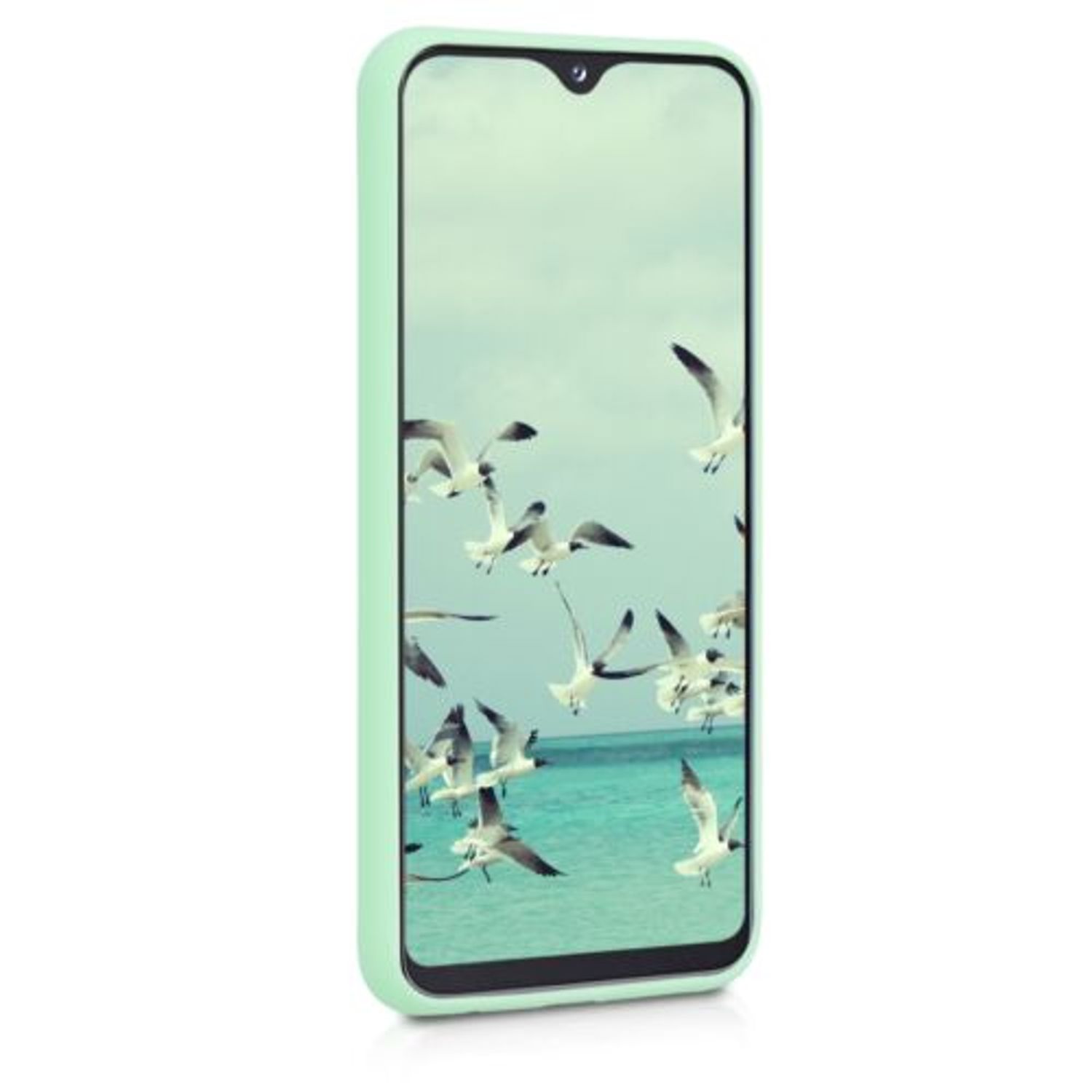 Husa pentru Samsung Galaxy A20e, Silicon, Verde, 48738.50 fotografia produsului View 3 L