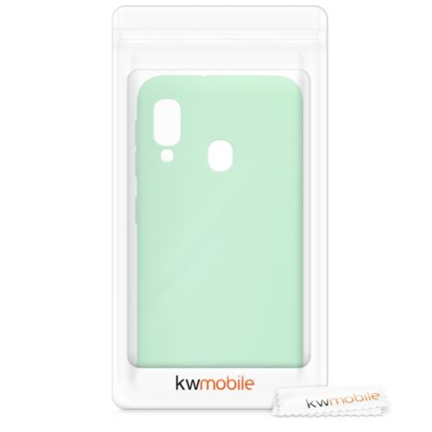 Husa pentru Samsung Galaxy A20e, Silicon, Verde, 48738.50 fotografia produsului View 7 L