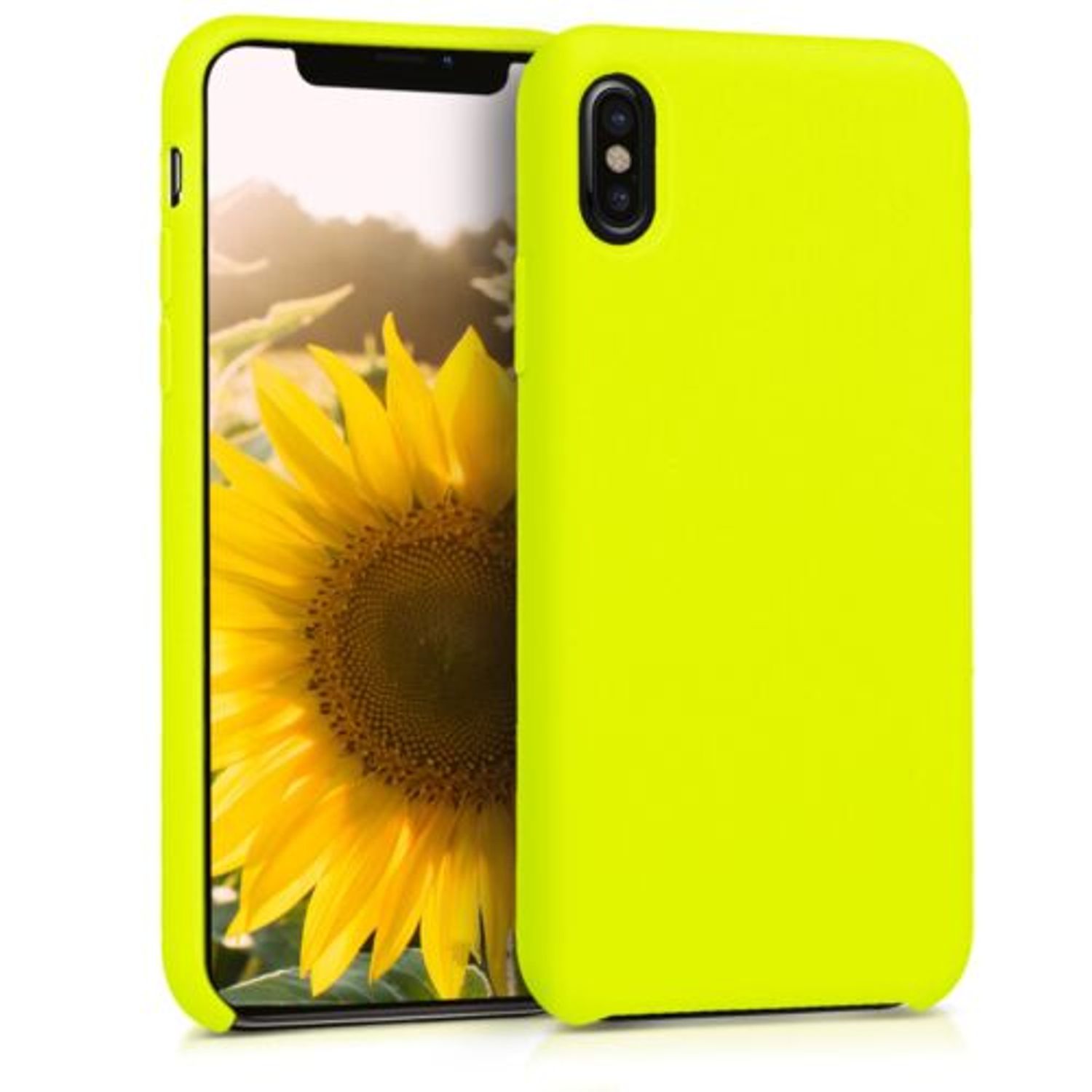 Husa pentru Apple iPhone X/iPhone XS, Silicon, Galben, 42495.149 fotografia produsului