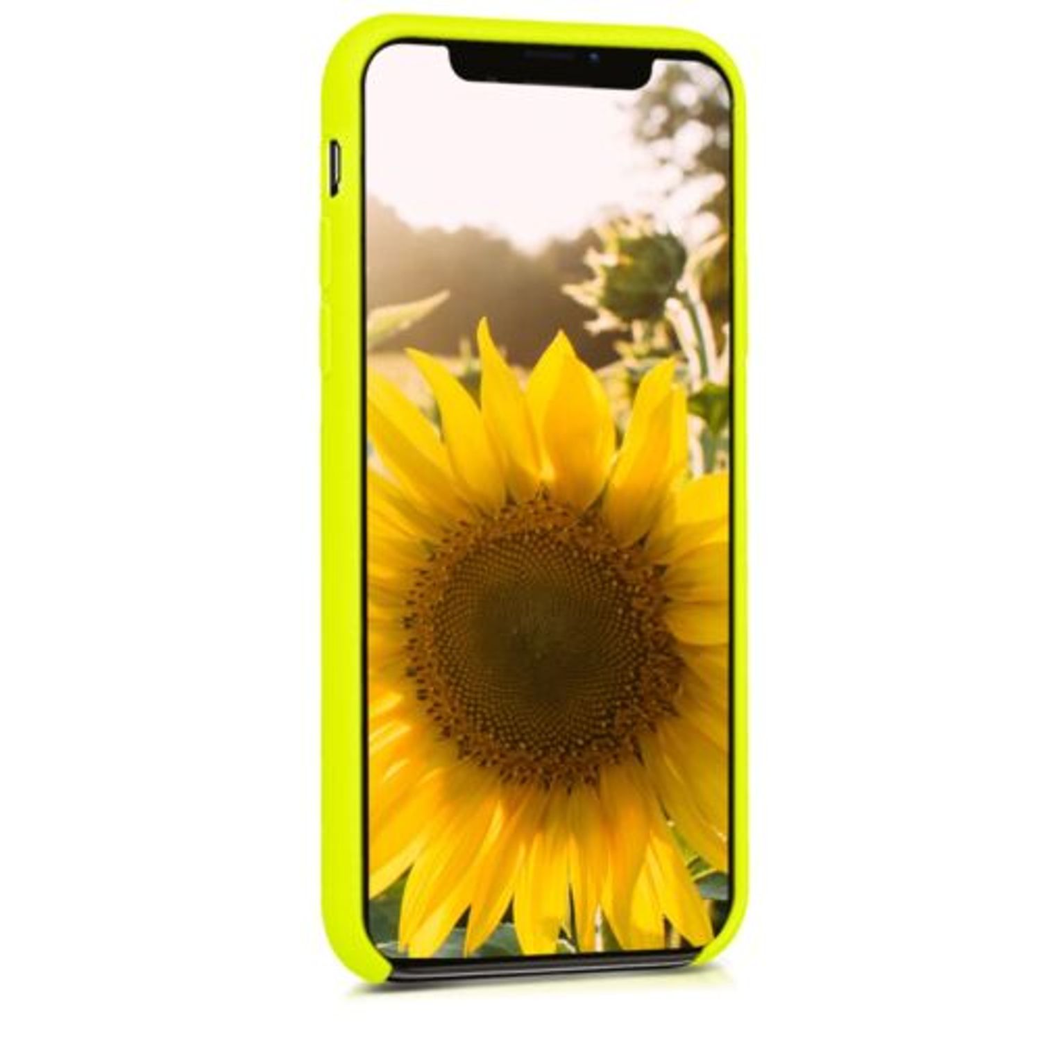 Husa pentru Apple iPhone X/iPhone XS, Silicon, Galben, 42495.149 fotografia produsului View 3 L