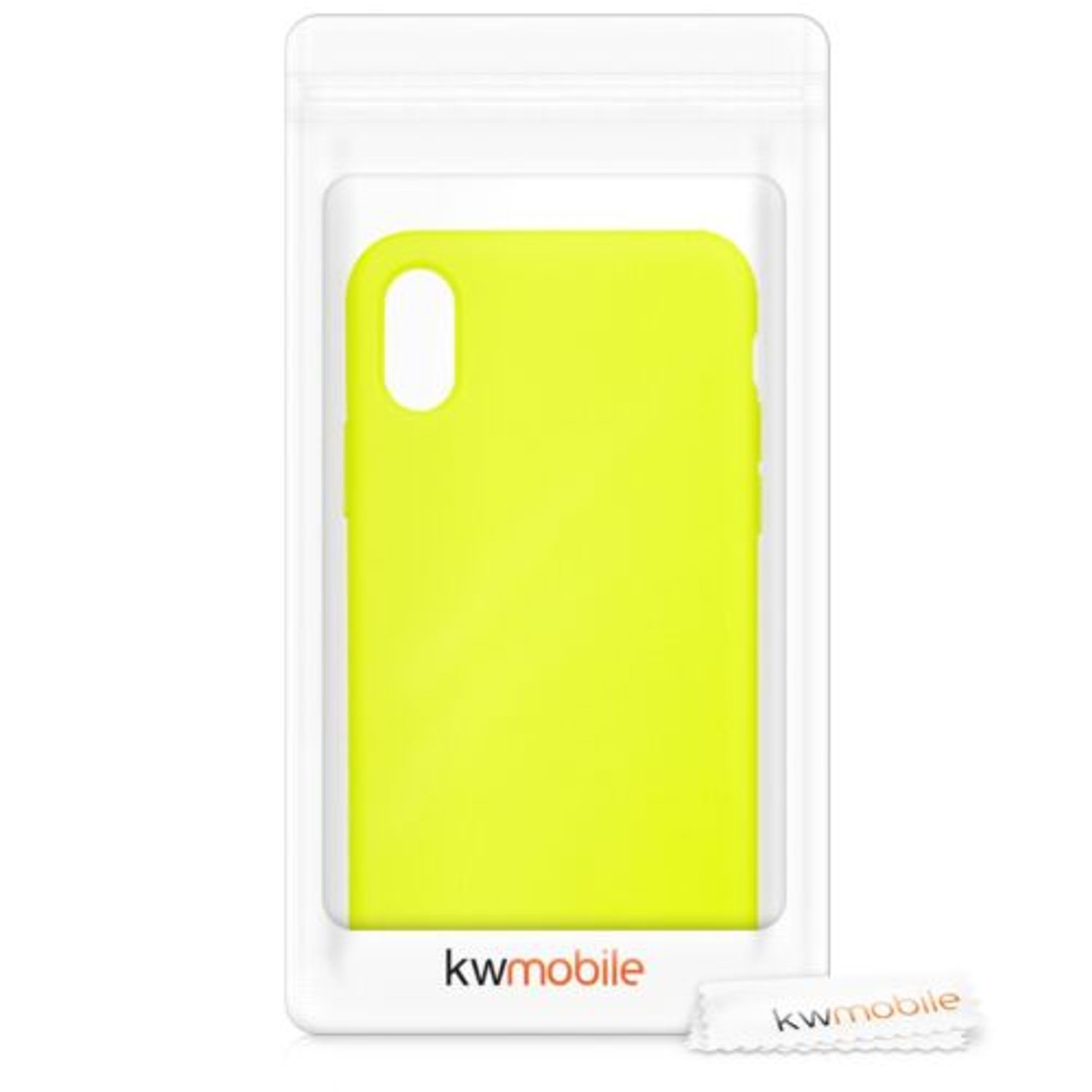 Husa pentru Apple iPhone X/iPhone XS, Silicon, Galben, 42495.149 fotografia produsului View 7 L