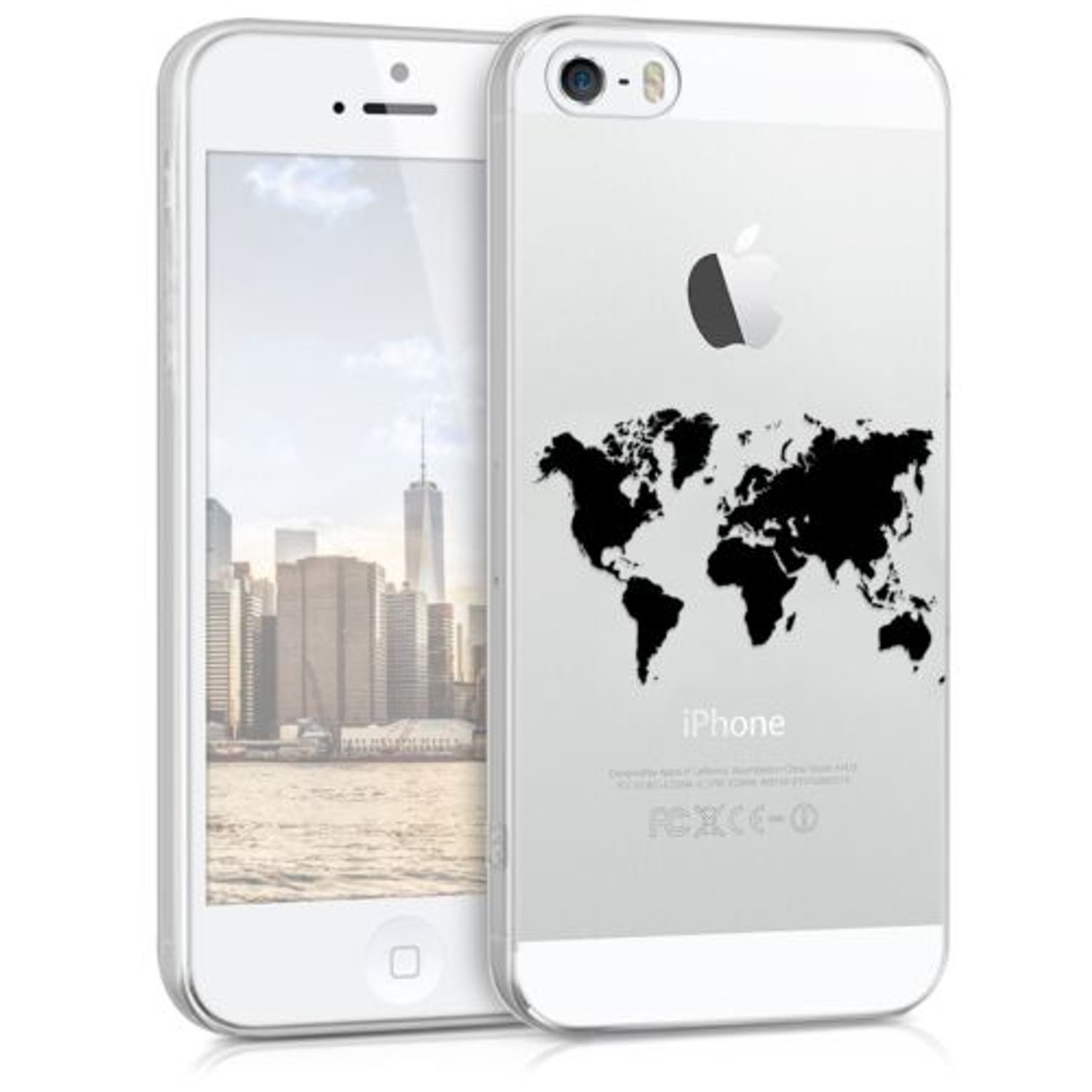 Husa pentru Apple iPhone 5/iPhone 5s/iPhone SE, Silicon, Negru, 40657.04 fotografia produsului