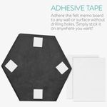 Set 6 Panouri pluta hexagonal Navaris, 15 x 17 cm, 10 pini, 46230.02 fotografia produsului View 4 S