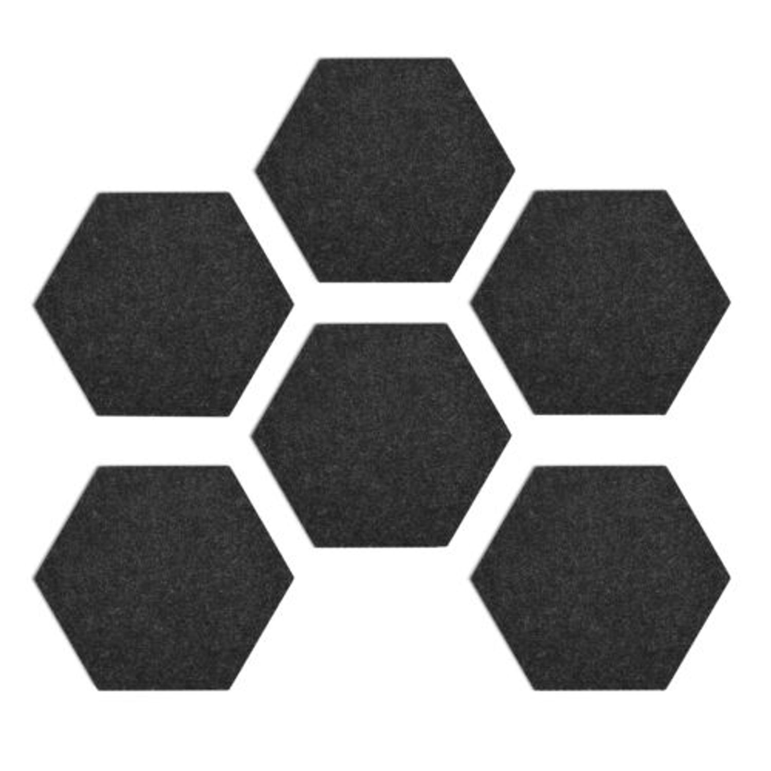 Set 6 Panouri pluta hexagonal Navaris, 15 x 17 cm, 10 pini, 46230.02 fotografia produsului