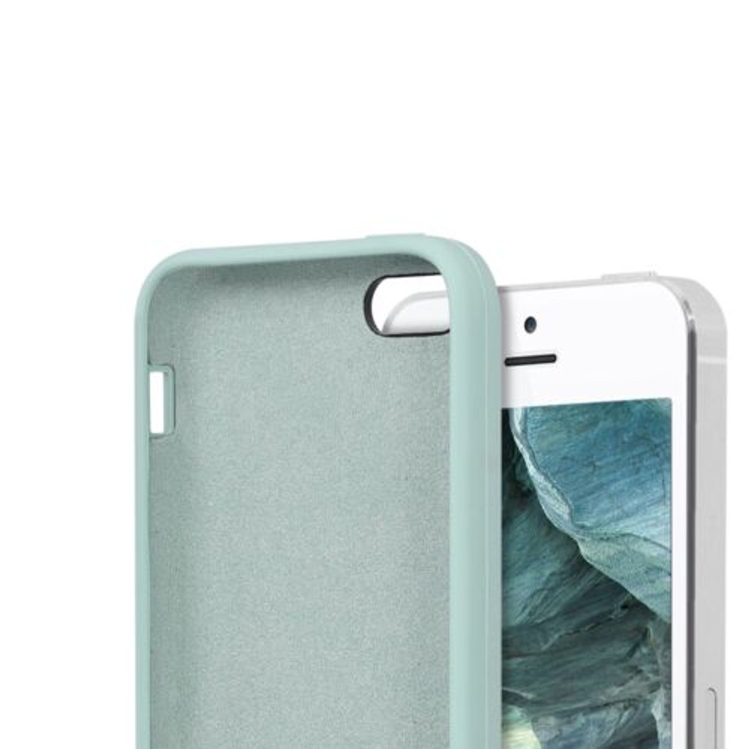 Husa pentru Apple iPhone 5/iPhone 5s/iPhone SE, Silicon, Verde, 42766.50 fotografia produsului View 8 L