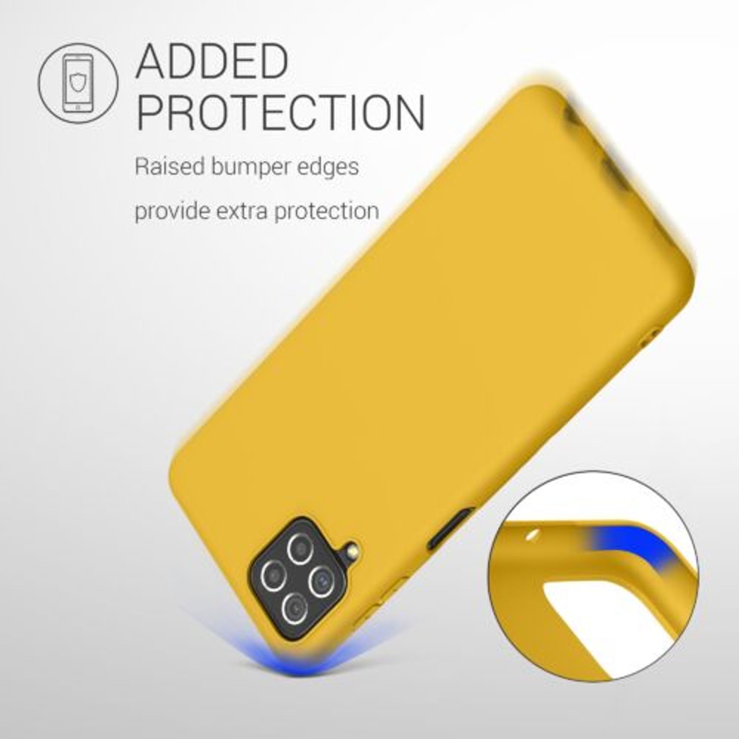 Husa pentru Samsung Galaxy A22, Silicon, Galben, 55493.143 fotografia produsului View 7 L