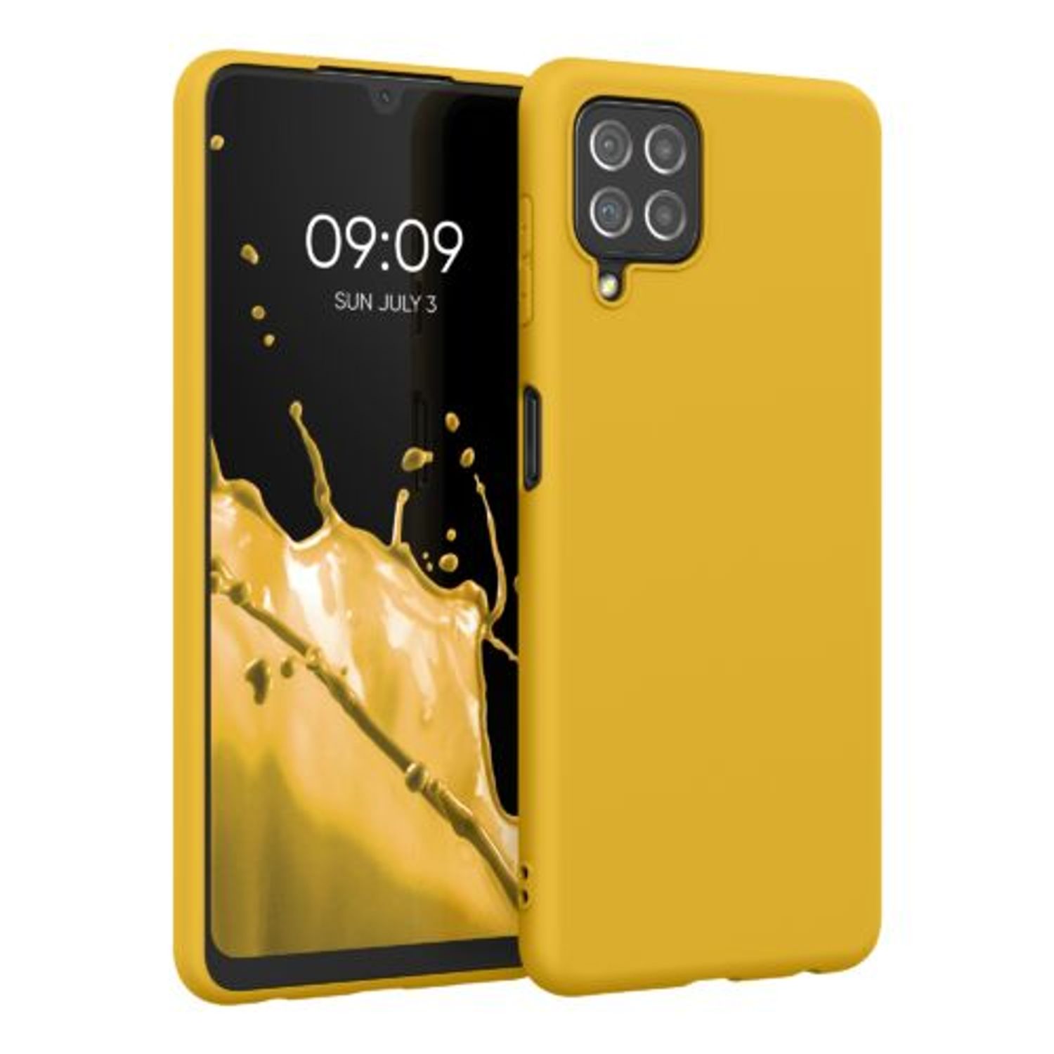 Husa pentru Samsung Galaxy A22, Silicon, Galben, 55493.143 fotografia produsului