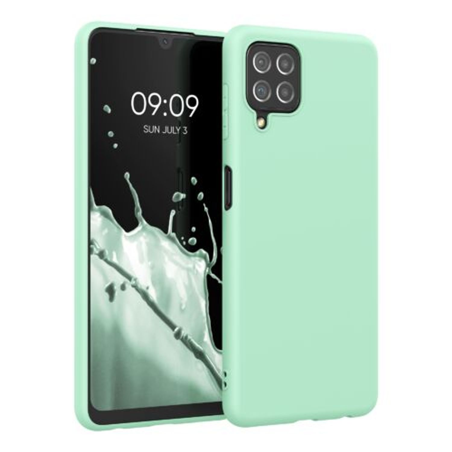 Husa pentru Samsung Galaxy A22, Silicon, Verde, 55493.50 fotografia produsului