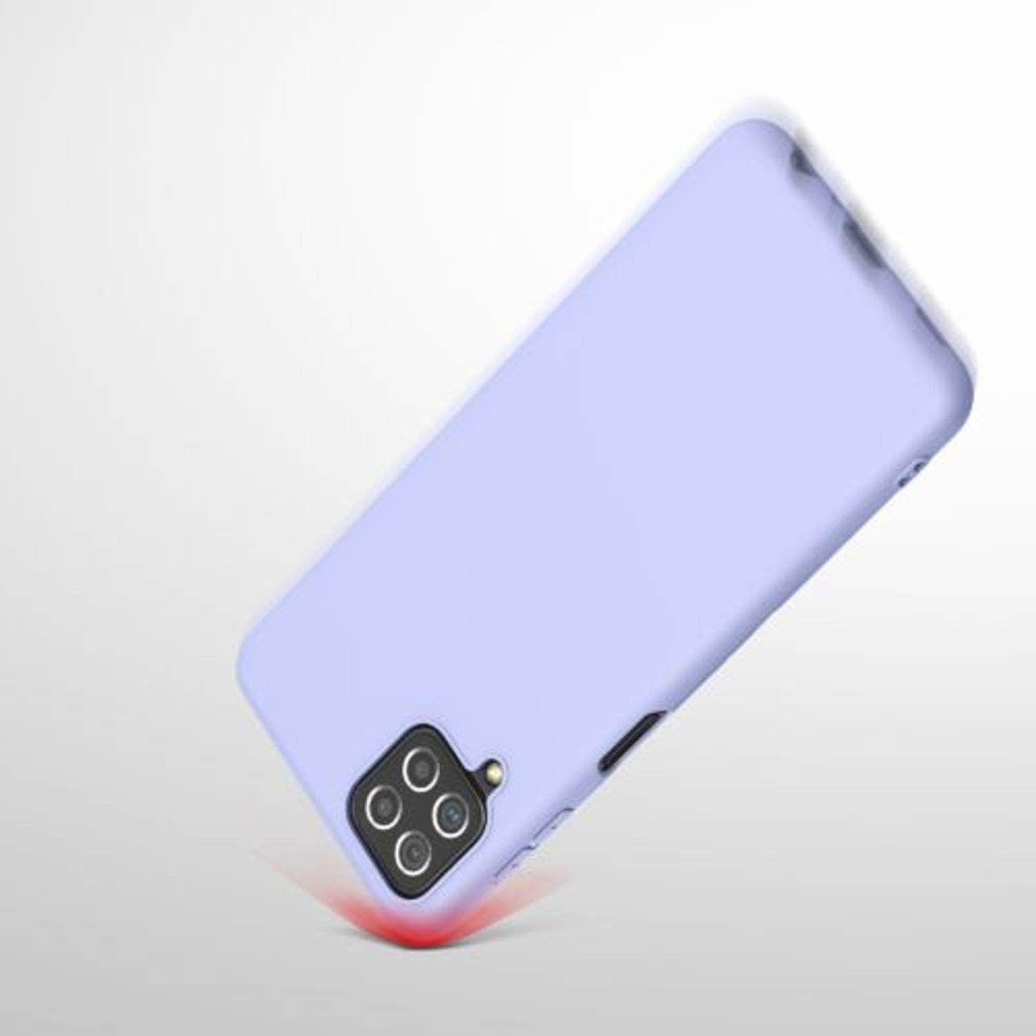 Husa pentru Samsung Galaxy A22, Silicon, Mov, 55493.139 fotografia produsului View 10 L