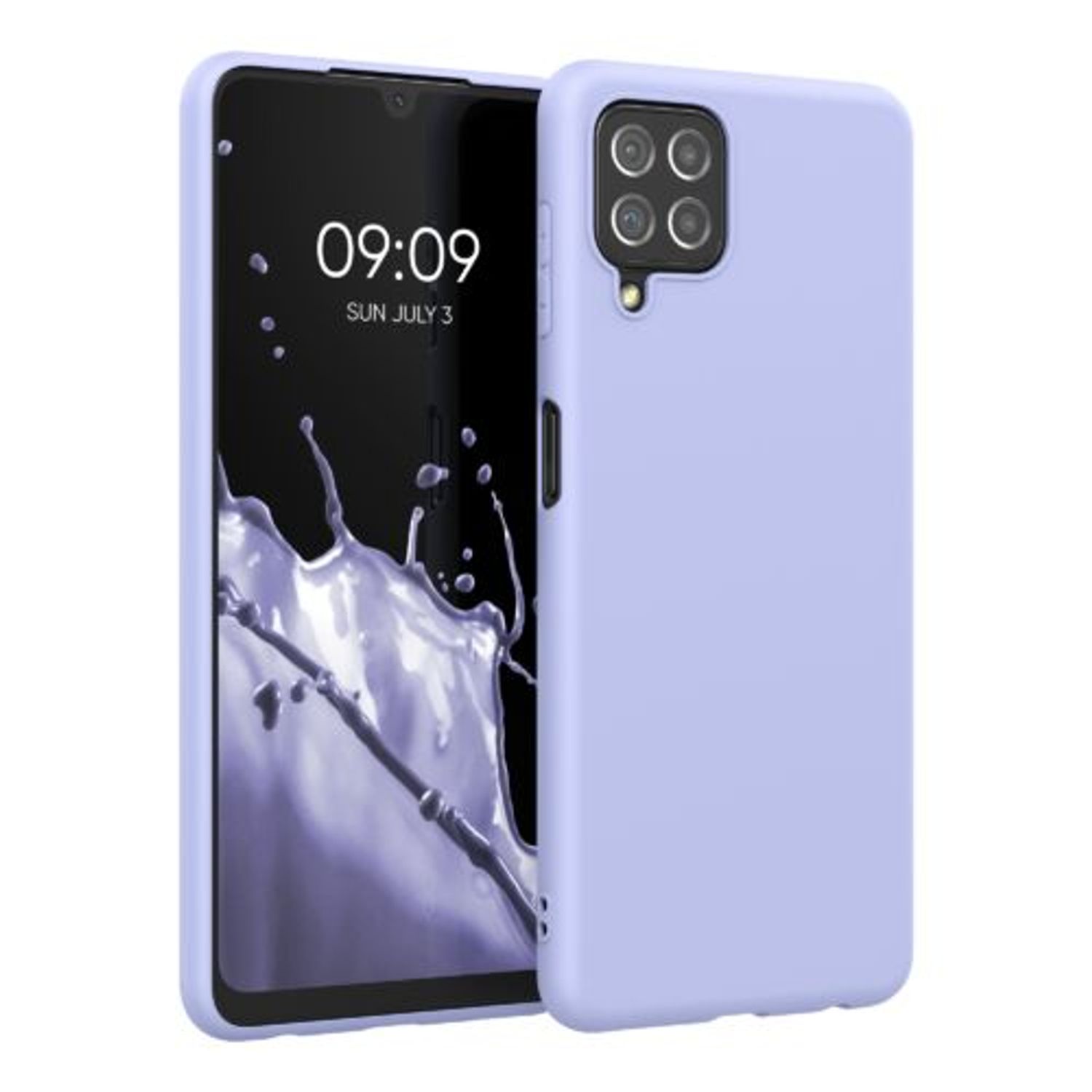 Husa pentru Samsung Galaxy A22, Silicon, Mov, 55493.139 fotografia produsului