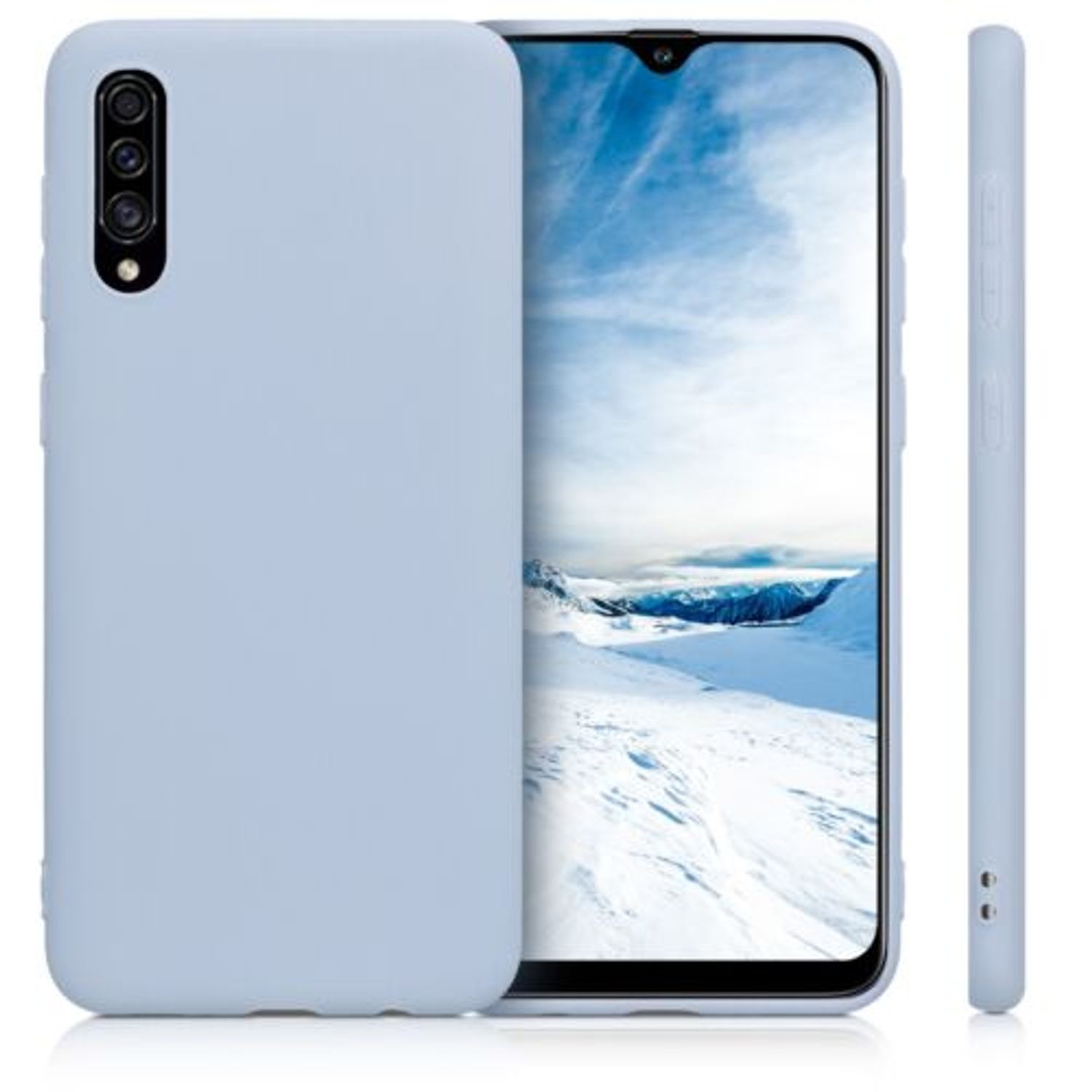 Husa pentru Samsung Galaxy A30s, Silicon, Albastru, 50194.58 fotografia produsului View 2 L