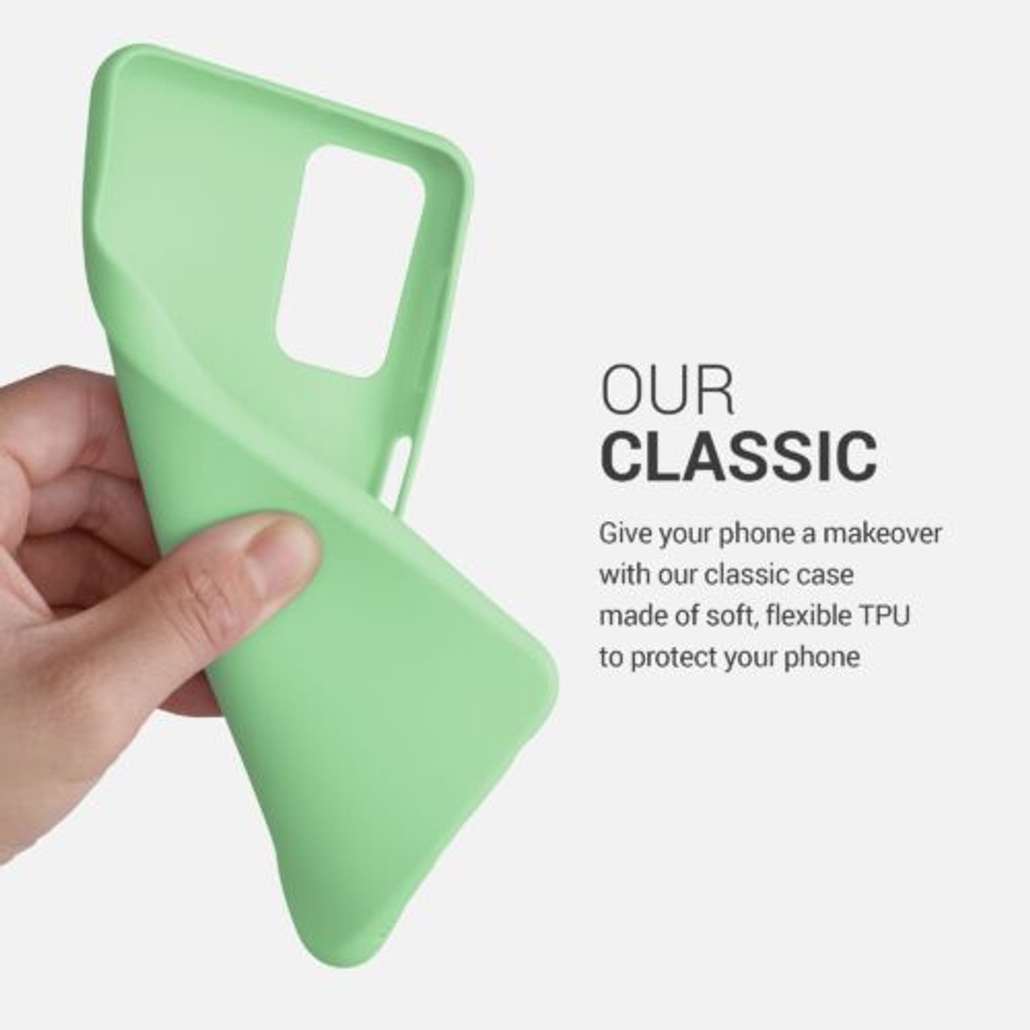 Husa pentru Samsung Galaxy A32 5G, Silicon, Verde, 54328.50 fotografia produsului View 4 L