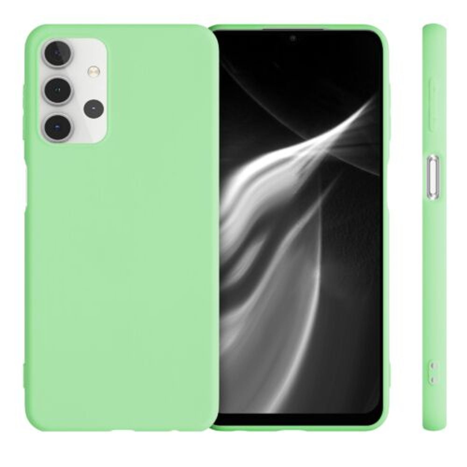 Husa pentru Samsung Galaxy A32 5G, Silicon, Verde, 54328.50 fotografia produsului View 2 L