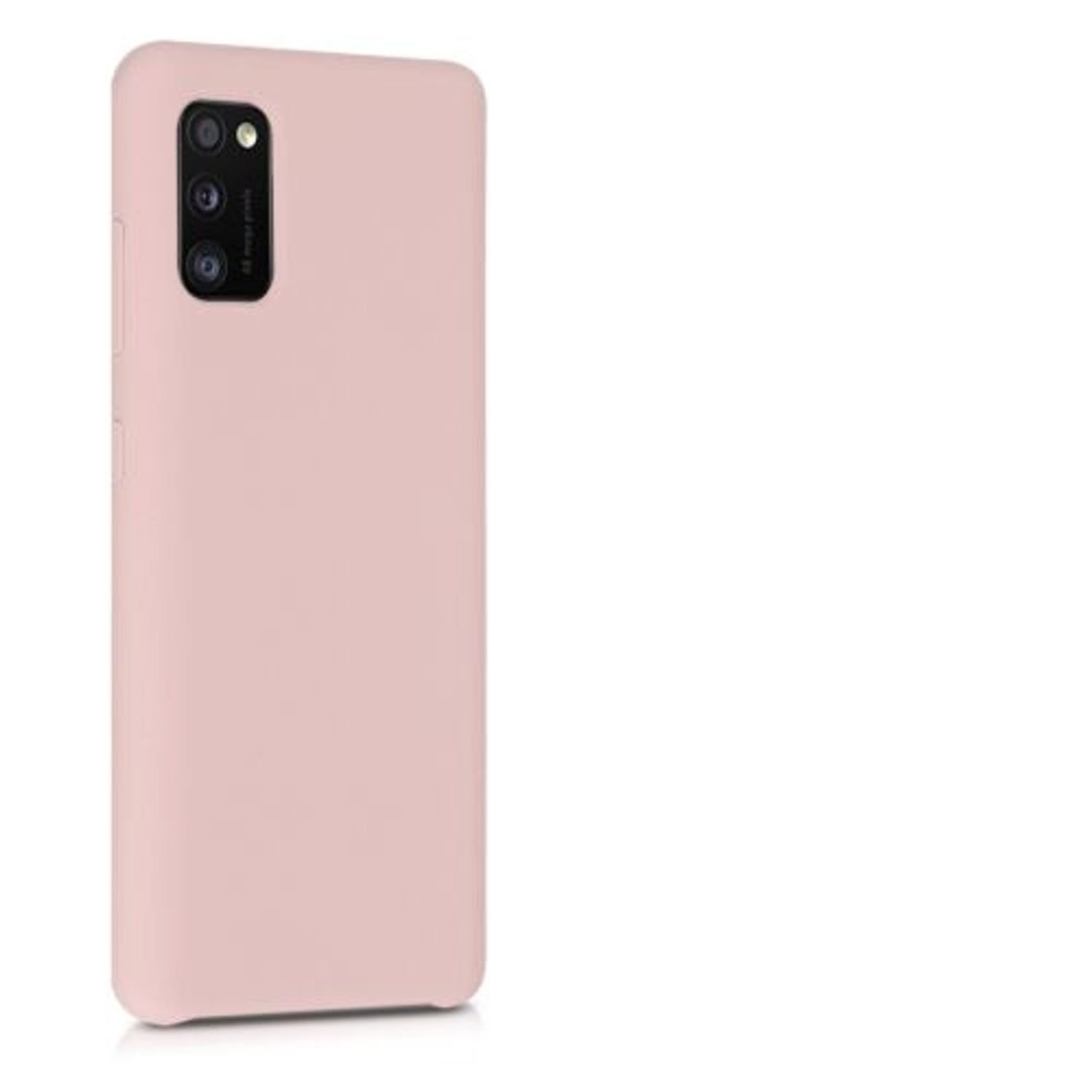 Husa pentru Samsung Galaxy A41, Silicon, Roz, 52301.52 fotografia produsului View 6 L