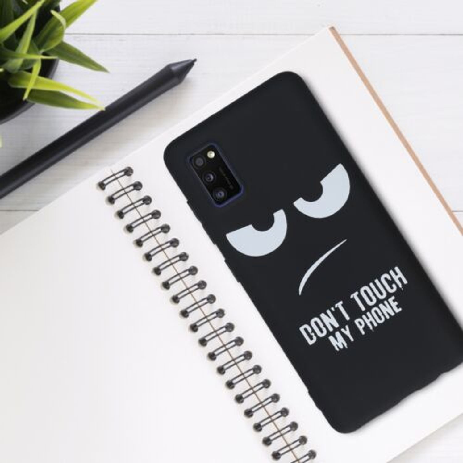 Husa pentru Samsung Galaxy A41, Silicon, Negru, 52253.02 fotografia produsului View 3 L