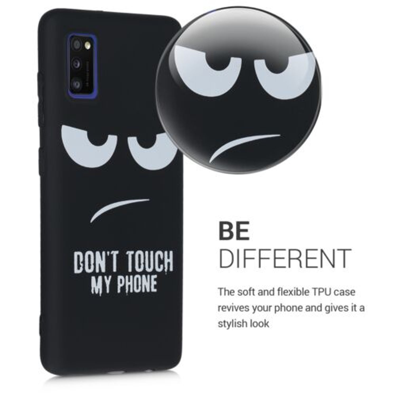Husa pentru Samsung Galaxy A41, Silicon, Negru, 52253.02 fotografia produsului View 4 L