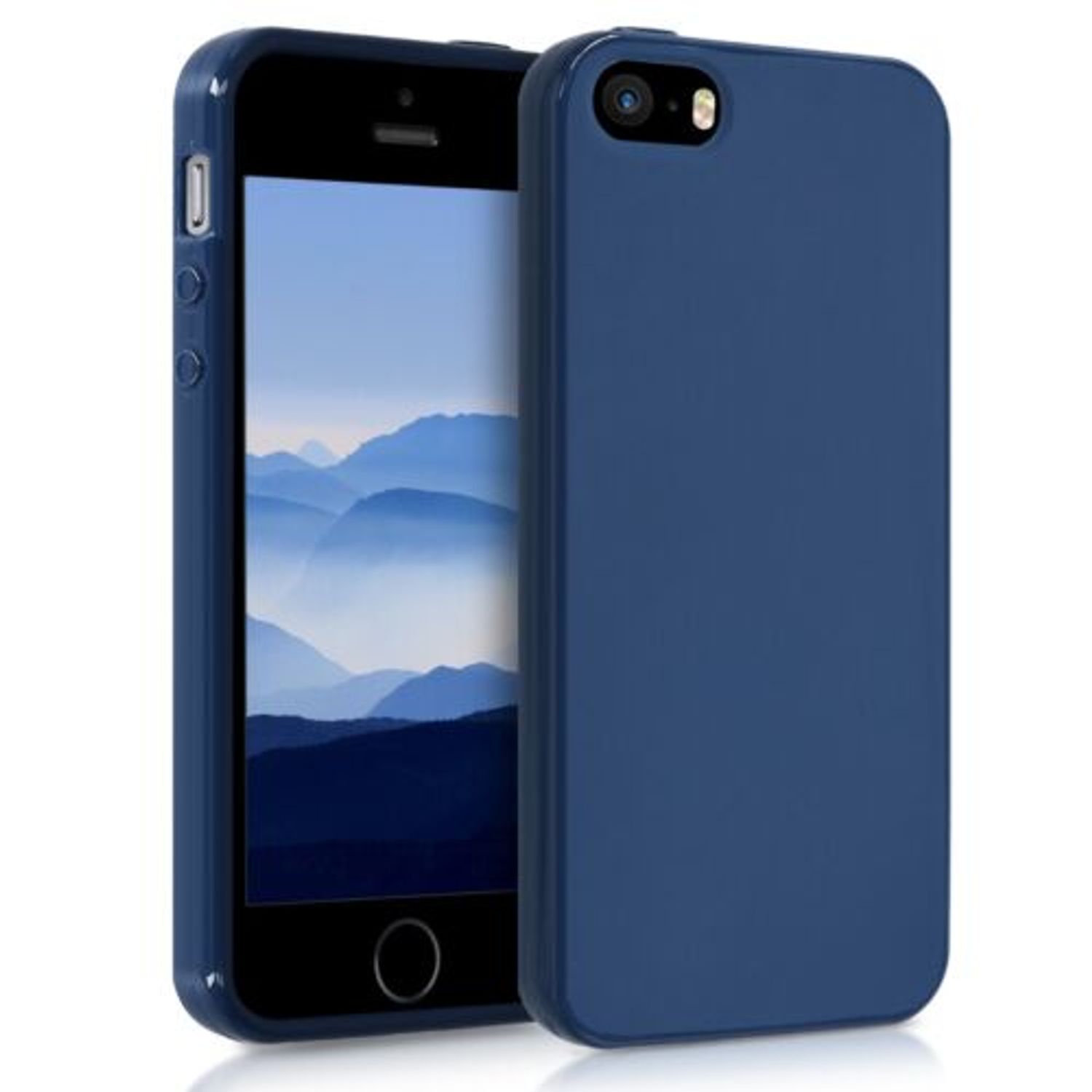Husa pentru Apple iPhone 5/iPhone 5s/iPhone SE, Silicon, Albastru, 33098.116 fotografia produsului