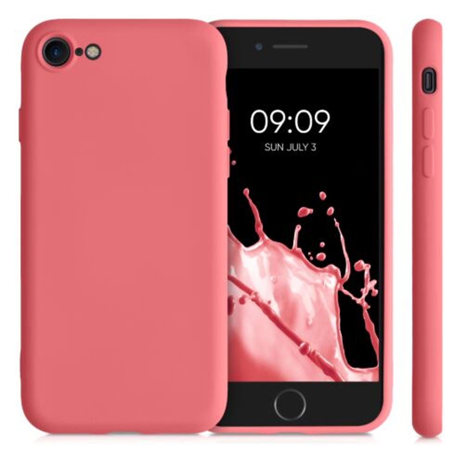 Husa pentru iPhone 8/iPhone 7/iPhone SE 2, Silicon, Roz, 49979.219 fotografia produsului View 2 L