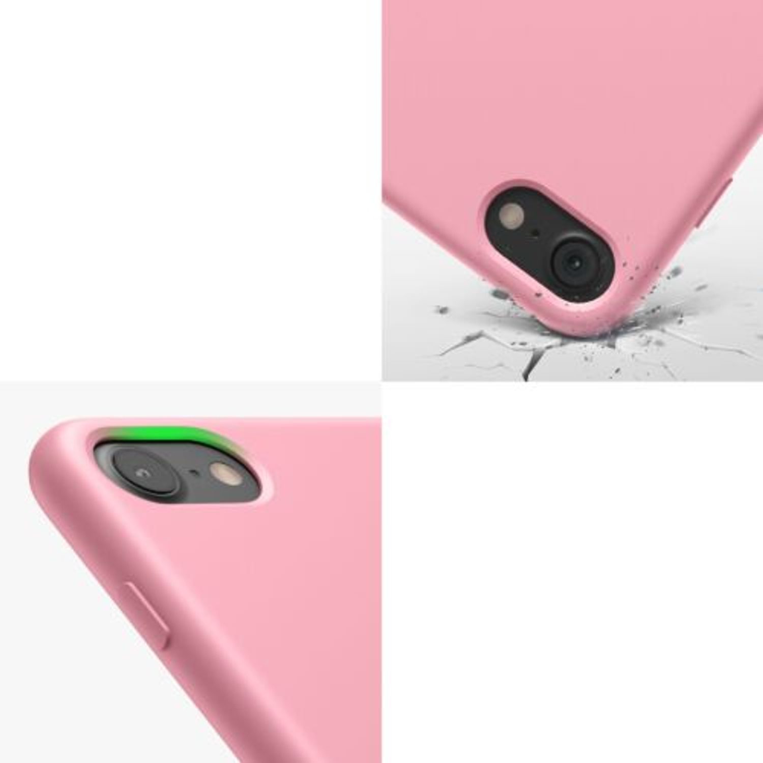 Husa pentru Apple iPhone 8/iPhone 7/iPhone SE 2, Silicon, Roz, 40225.110 fotografia produsului View 6 L