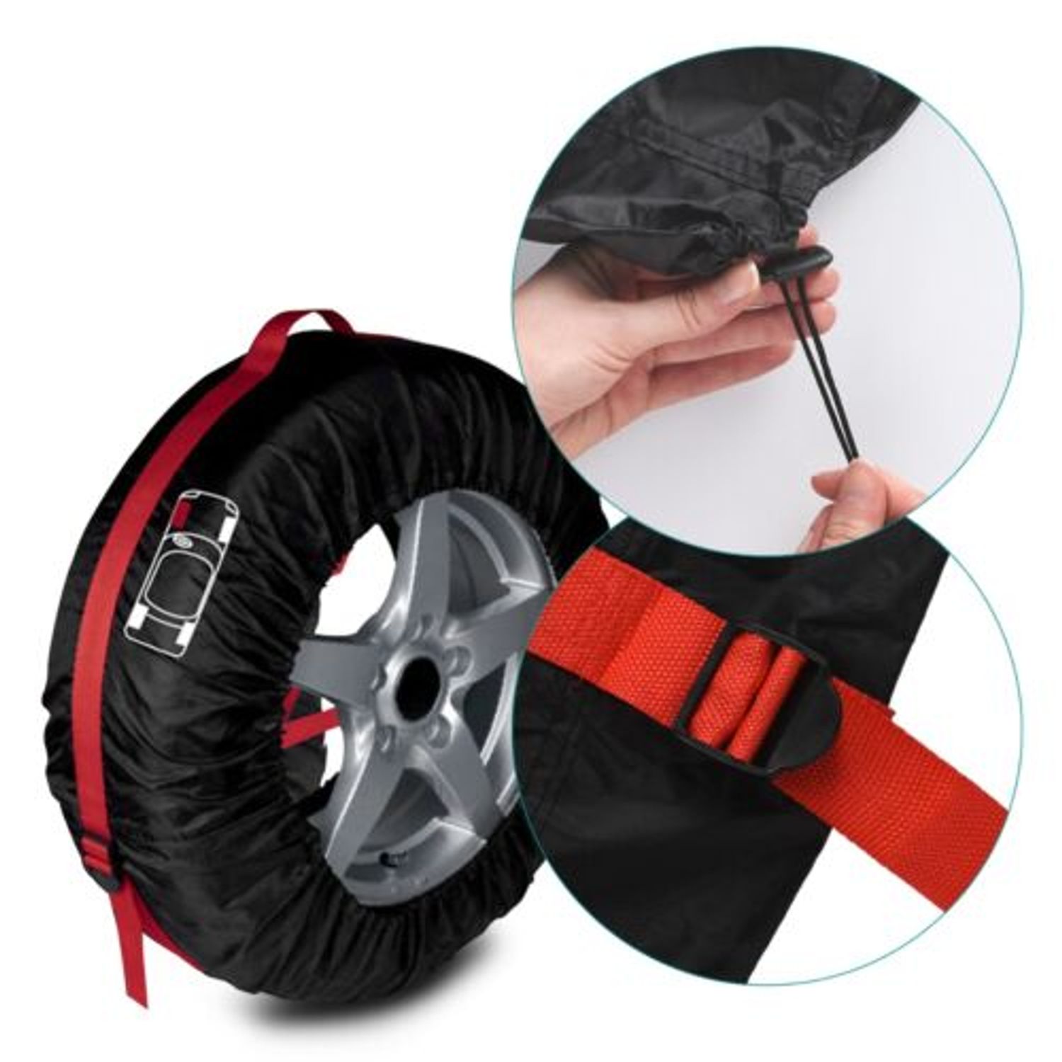 Set 4 Huse anvelopa cu maner, 13, 17 inci, 50386.01 fotografia produsului View 4 L