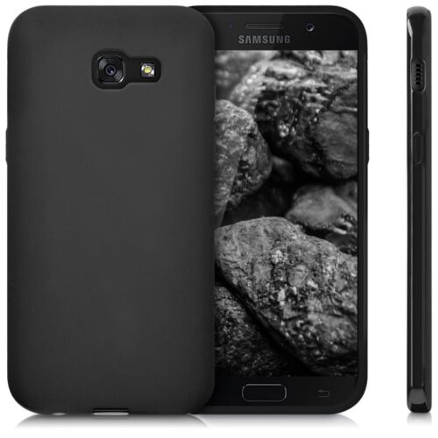 Husa pentru Samsung Galaxy A5 (2017), Silicon, Negru, 40717.47 fotografia produsului View 2 L