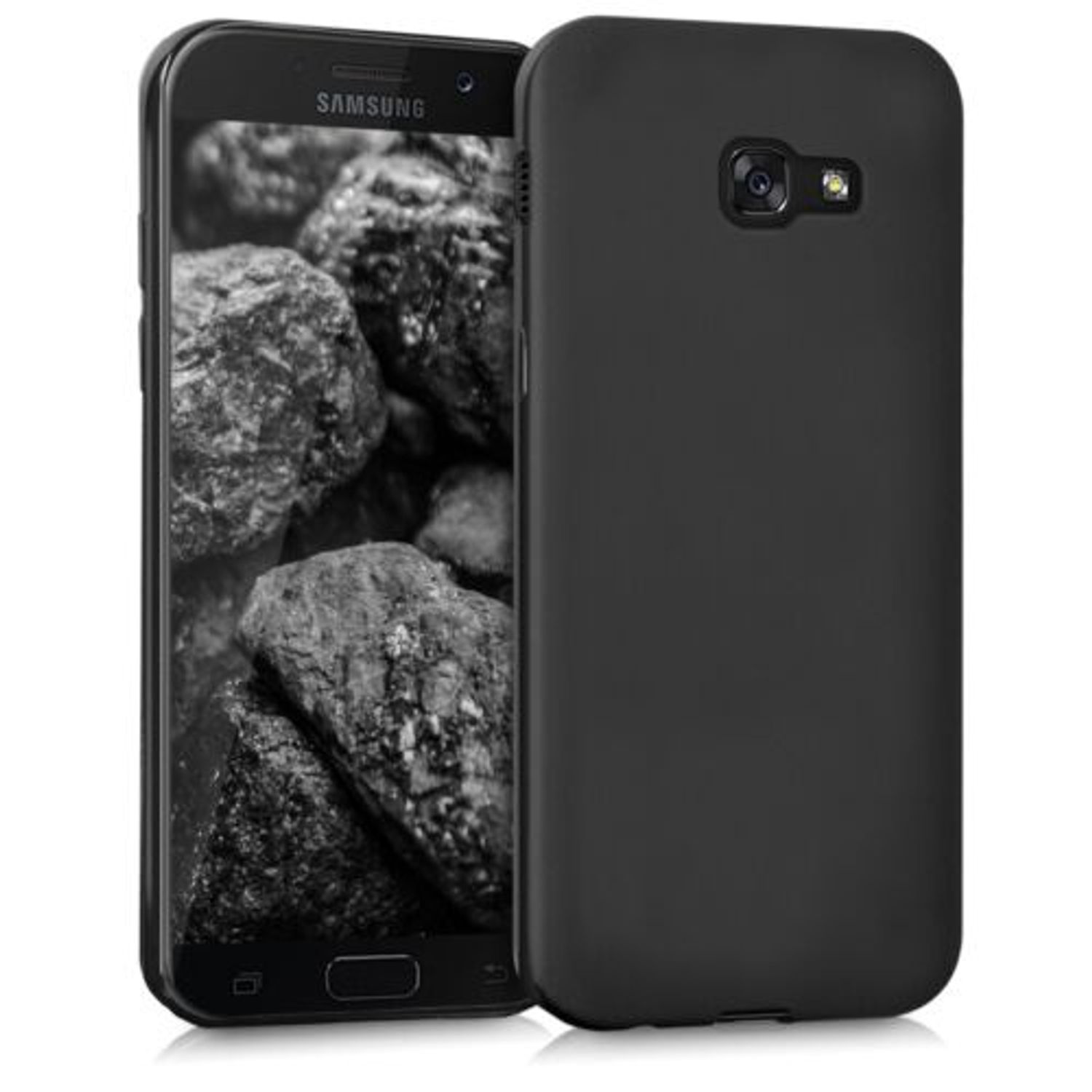 Husa pentru Samsung Galaxy A5 (2017), Silicon, Negru, 40717.47 fotografia produsului
