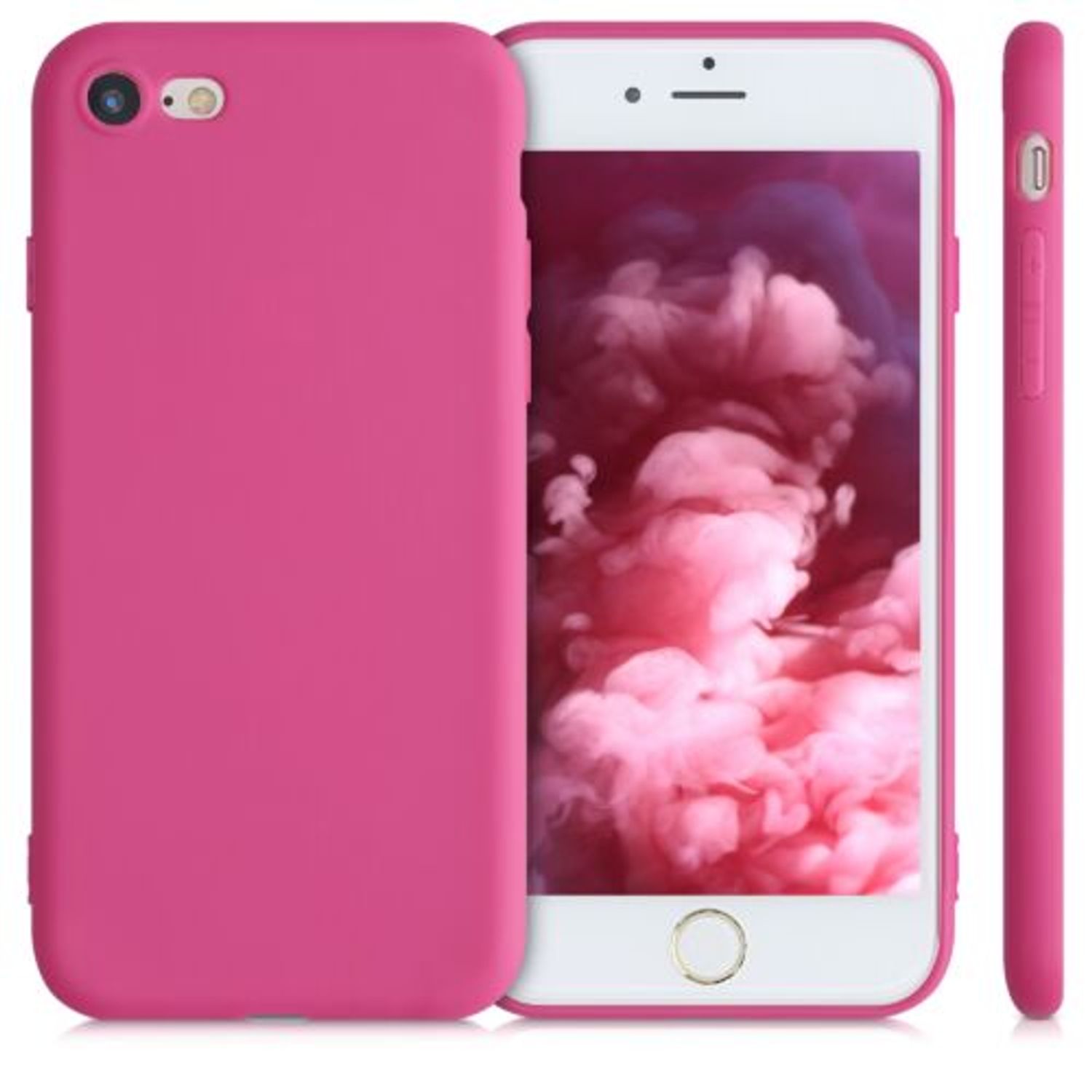 Husa pentru Apple iPhone 8/iPhone 7/iPhone SE 2, Silicon, Roz, 39458.08 fotografia produsului View 2 L