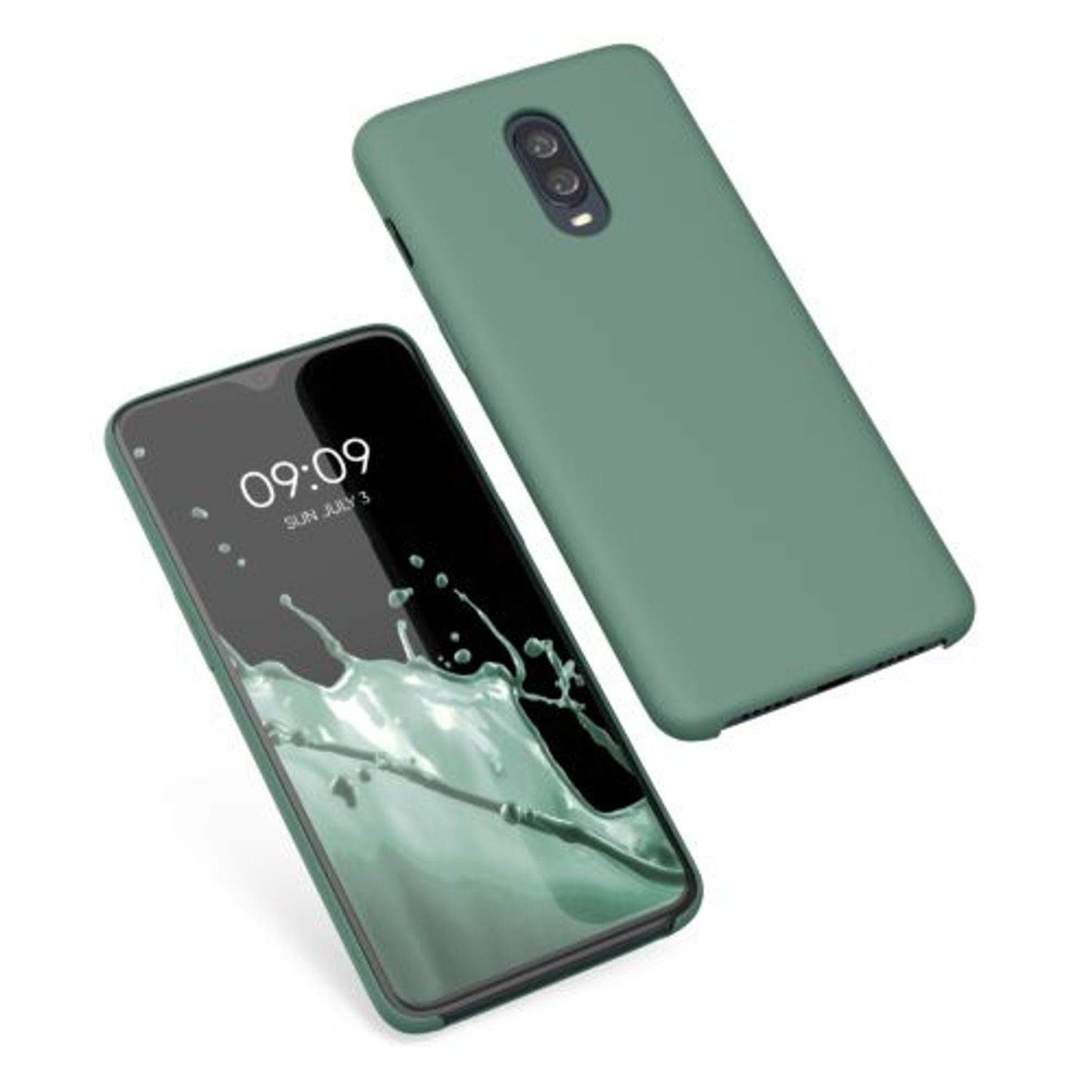 Husa pentru OnePlus 6T, Silicon, Verde, 46316.166 fotografia produsului View 2 L